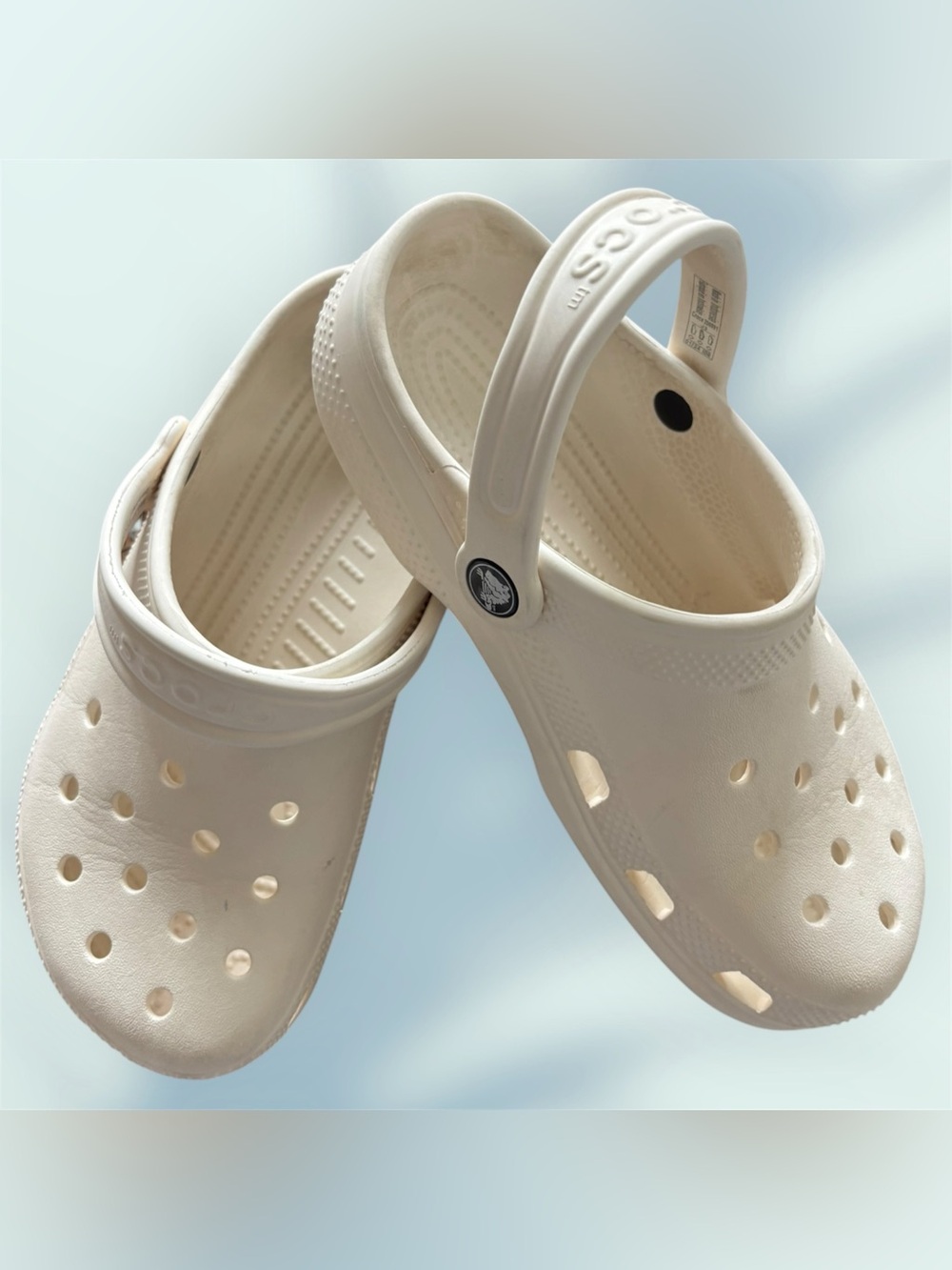 Crocs Classic Clog White Women’s 8 Men’s 6 Slip On Shoes